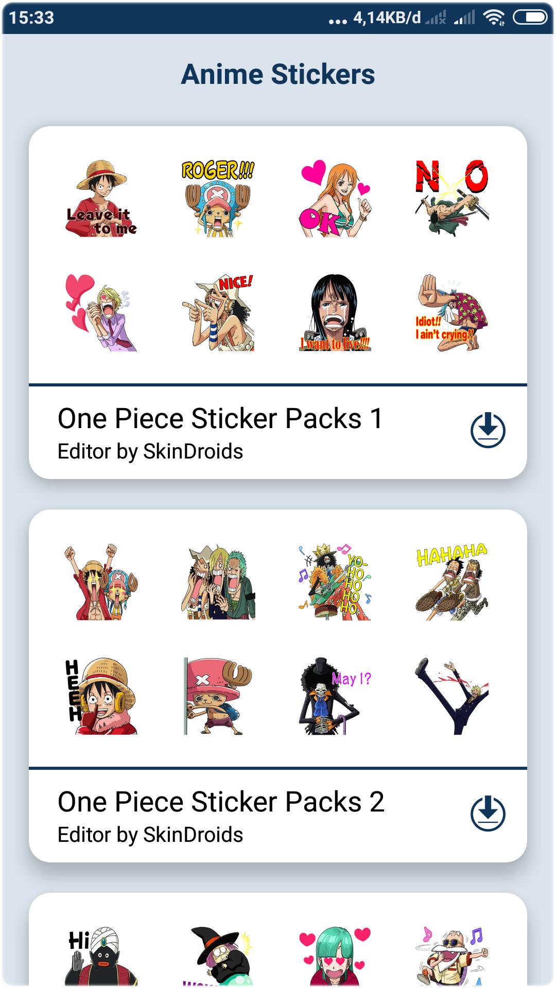 Anime Sticker Packs For Whatsapp For Android Apk Download