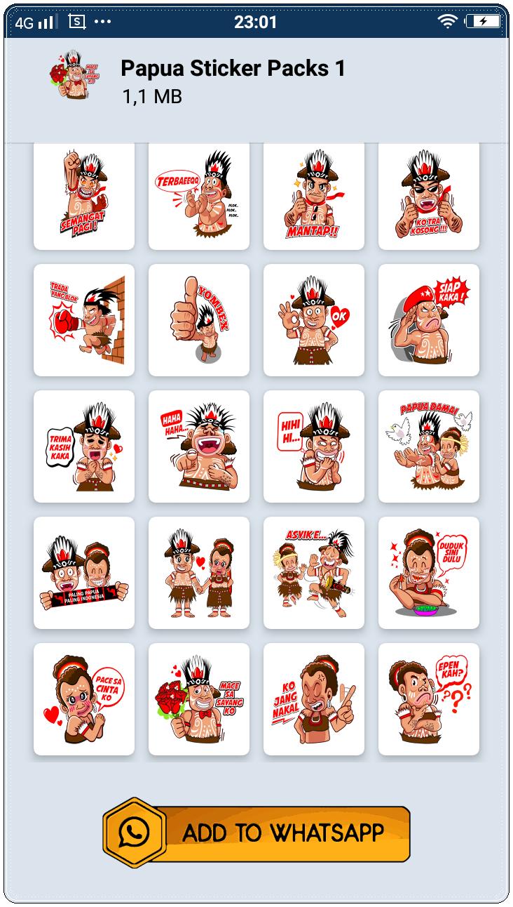 Stiker Papua Whatsapp Wastickerapps For Android Apk Download