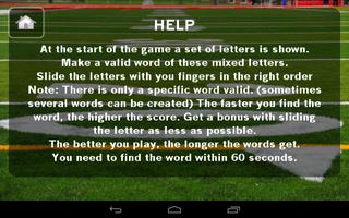 Word Game Sports capture d'écran 2