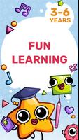 Fun learning games for kids Cartaz