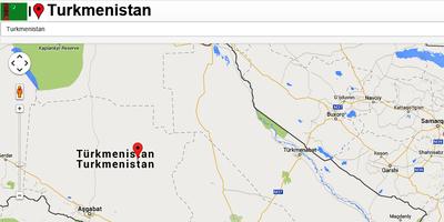 Turkmenistan map स्क्रीनशॉट 2
