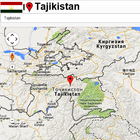 Tajikistan map icône