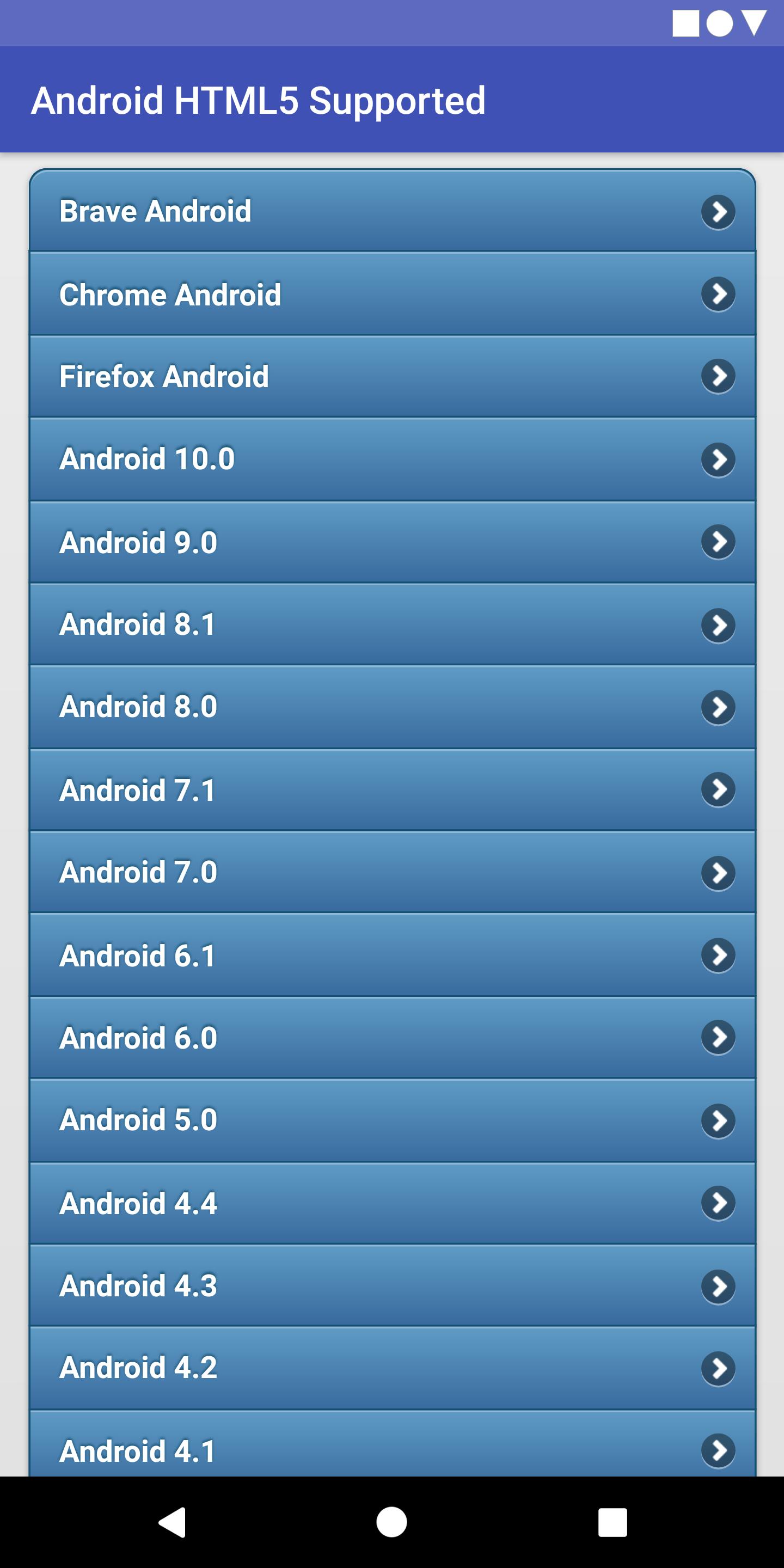 HTML5 Supported for Android -Check browser support for Android - APK  Download