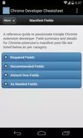 Chrome Developer Cheatsheet постер