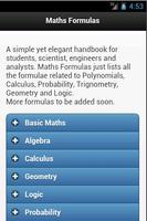 Maths Formulas โปสเตอร์