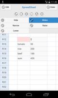 برنامه‌نما Simple Spreadsheet عکس از صفحه