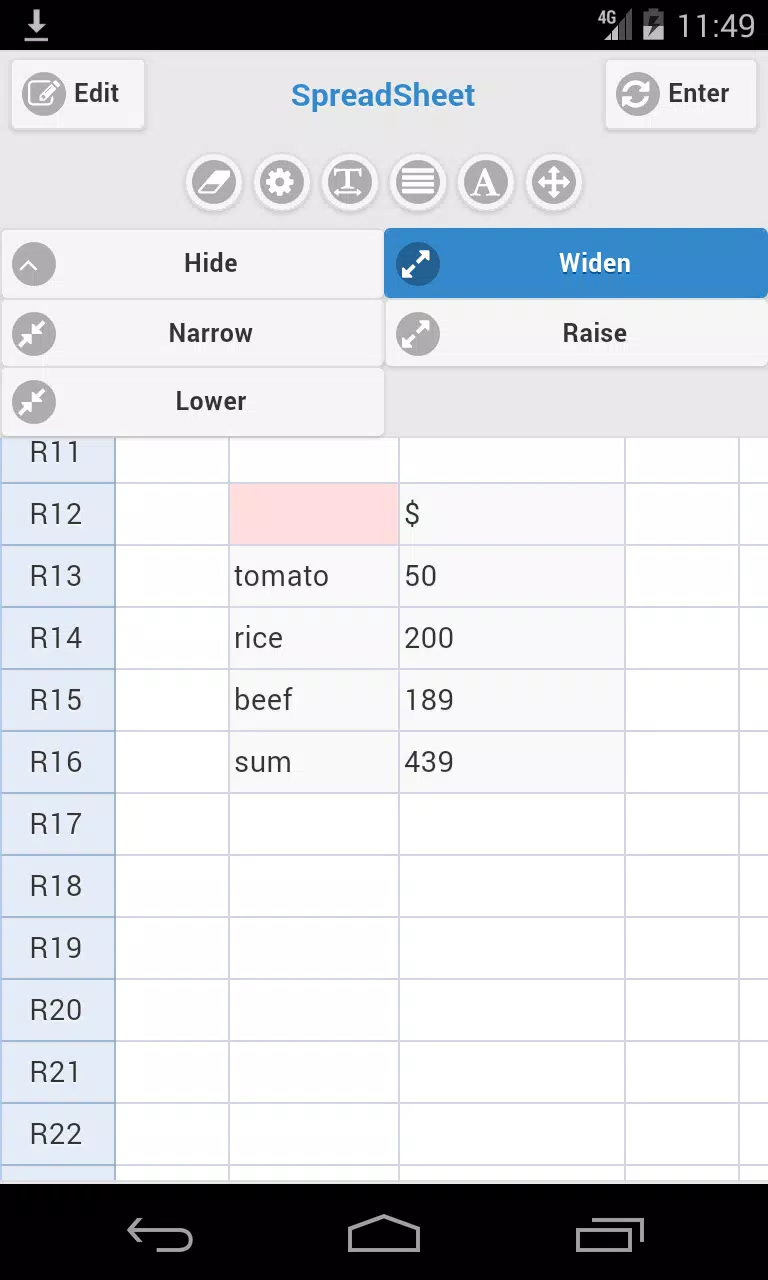 Spreadsheet APK