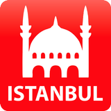 Istanbul Travel Map Guide with Zeichen