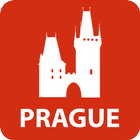 Prague travel map guide ikona