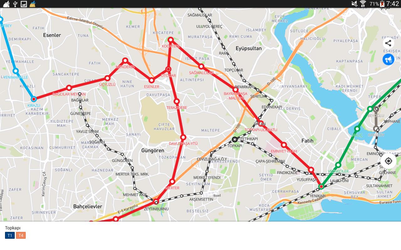 伊斯坦布尔2022年公交路线app截图
