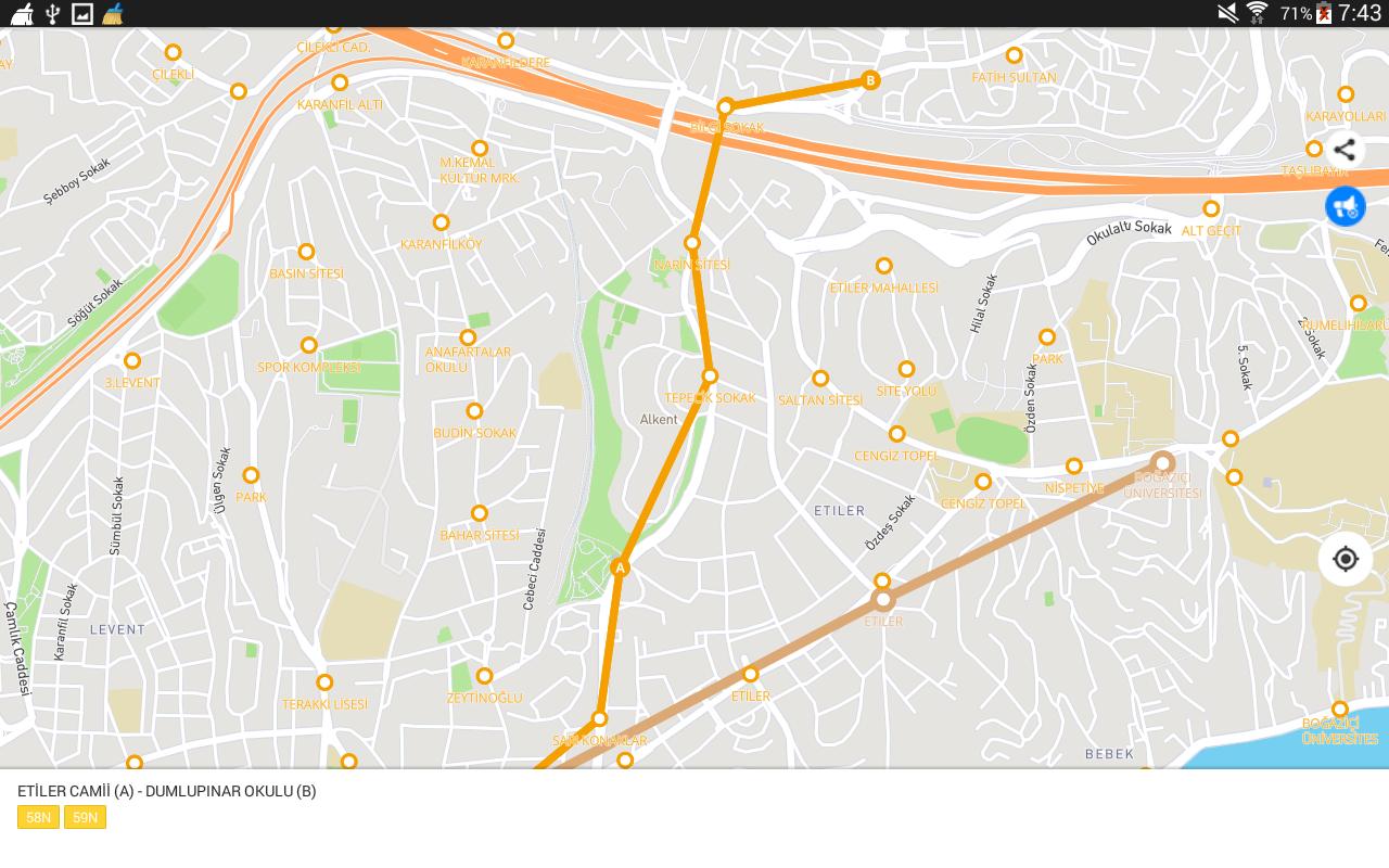伊斯坦布尔2022年公交路线app截图