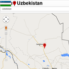 Uzbekistan map icon