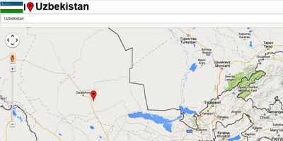 Uzbekistan map تصوير الشاشة 2