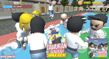 Tawuran Sekolah Simulator Affiche