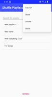 Shuffle Playlists - Spotify syot layar 1