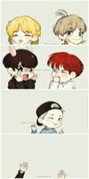 Cute BTS Chibi Wallpaper تصوير الشاشة 1