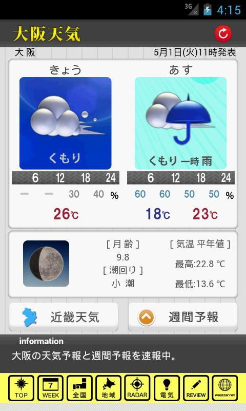 Android 用の 大阪天気 Apk をダウンロード Android 用の 大阪天気 Apk をダウンロード