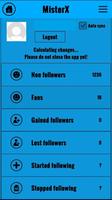 Mister X - Social profile analytics poster