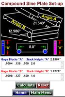 Sine Bar Setup  Compound Sine Plate Calculator 포스터