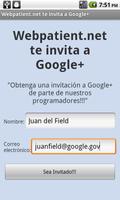 Webpatient.net Y Google+ poster