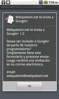 Webpatient.net Y Google+ captura de pantalla 3