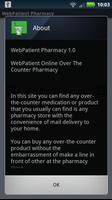 Webpatient Pharmacy スクリーンショット 1