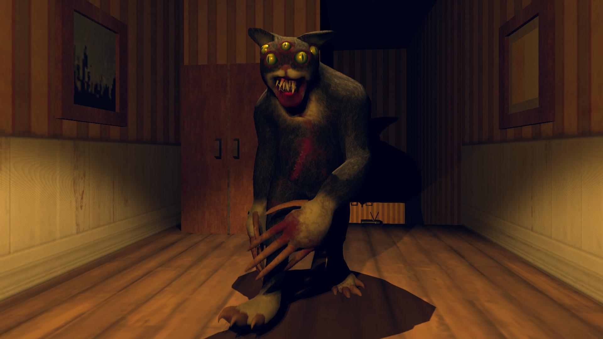 Pet horror. Игра Cat Fred Evil.