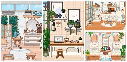 Aesthetic Toca Boca Room Ideas скриншот 1