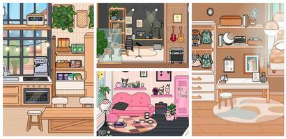 Aesthetic Toca Boca Room Ideas скриншот 2