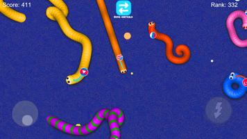 Worms Snake Zone Battle .io imagem de tela 2