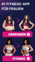 Workout für Frauen-Fitness App Plakat