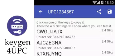Keygen for UPC routers