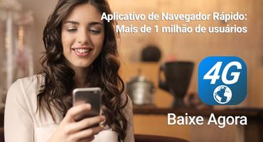 Navegador 4G Rápida e Segura Cartaz