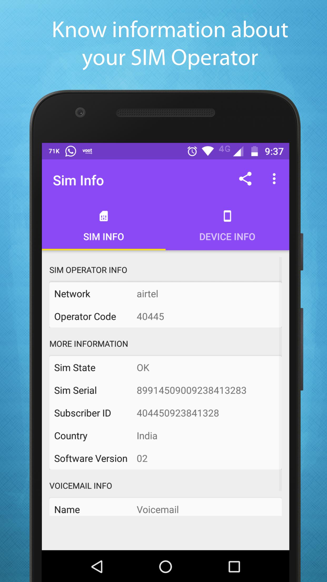 Sim Info & Cell Network Info Apk For Android Download