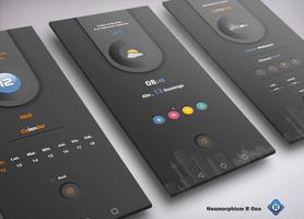 Neumorphism R One for klwp تصوير الشاشة 2