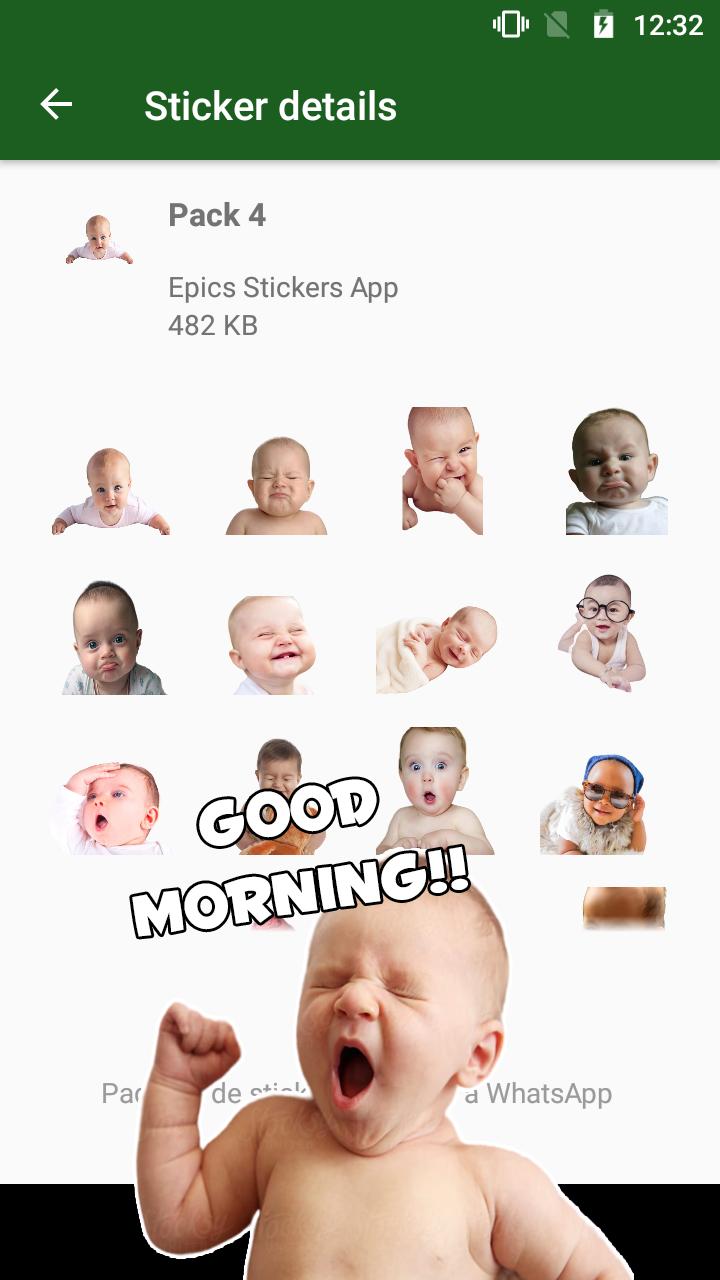 Wastickerapps Babies Funny Faces With Phrases For Android Apk