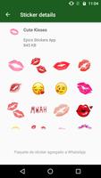 پوستر WASticker Besos Enamorados