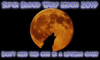 Super Blood Wolf Moon 2019 Affiche