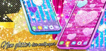 Various glitter live wallpaper