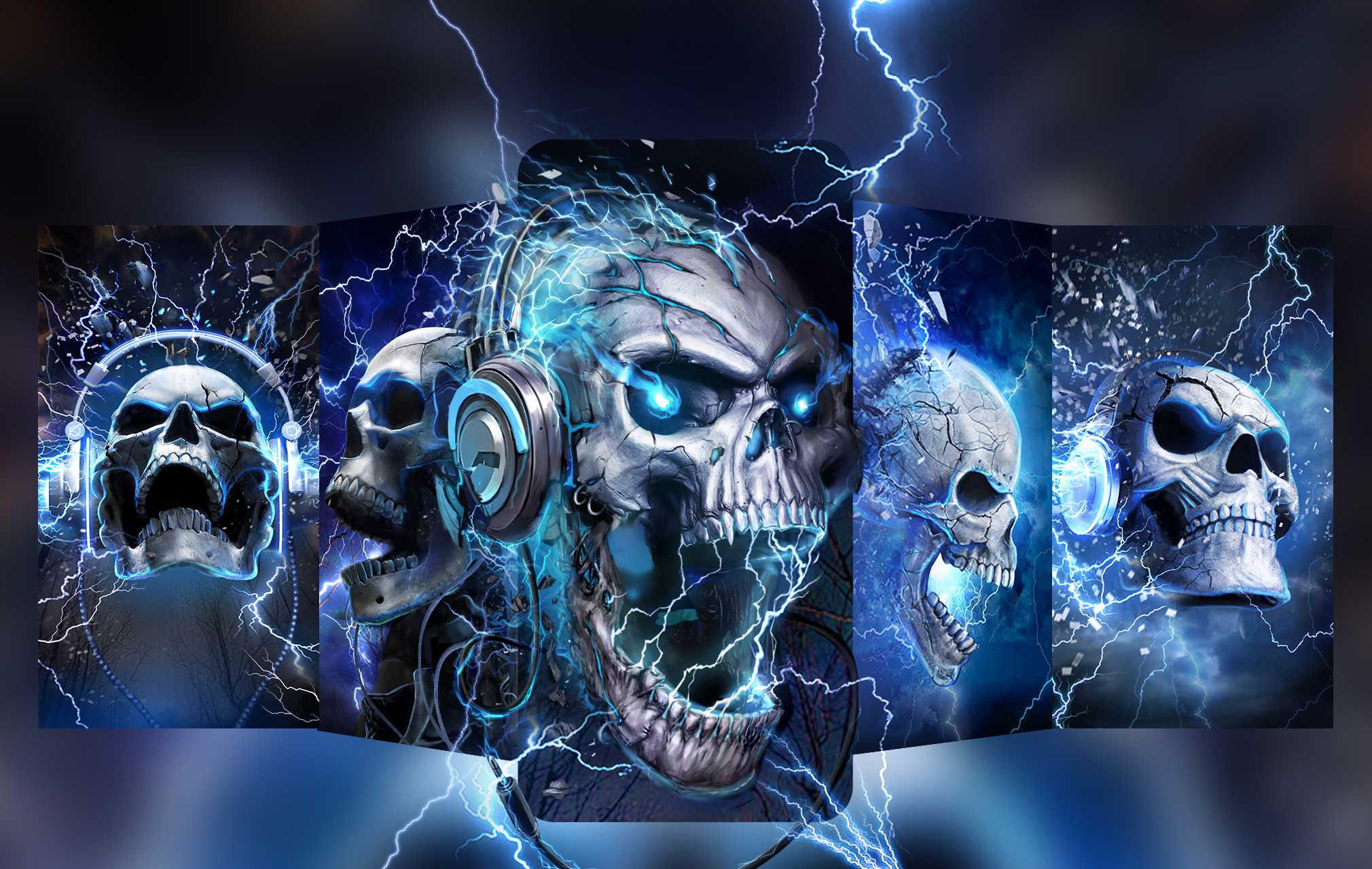 Android İndirme için Electric Skull Live Wallpaper APK Android İndirme için Electric Skull Live Wallpaper APK