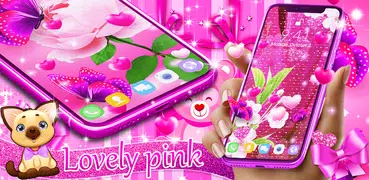 Lovely pink live wallpaper