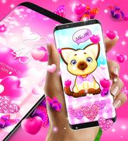 Lovely pink live wallpaper स्क्रीनशॉट 1