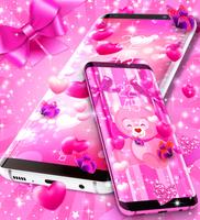 Lovely pink live wallpaper скриншот 2