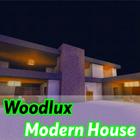 Woodlux modern house map for minecraft icône