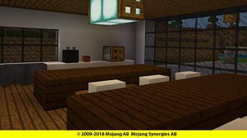 Woodlux modern house map for minecraft captura de pantalla 1