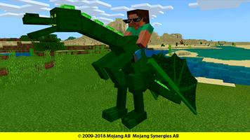 Dragons mounts for minecraft addon poster