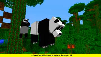 Panda bear addon for minecraft Affiche