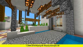 Modern house for minecraft Redstone screenshot 2