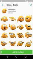 برنامه‌نما New stickers pack for WhatsApp: WAStickerApps Free عکس از صفحه