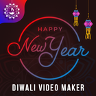 Happy Diwali & Happy New Year Photo Video Maker icône